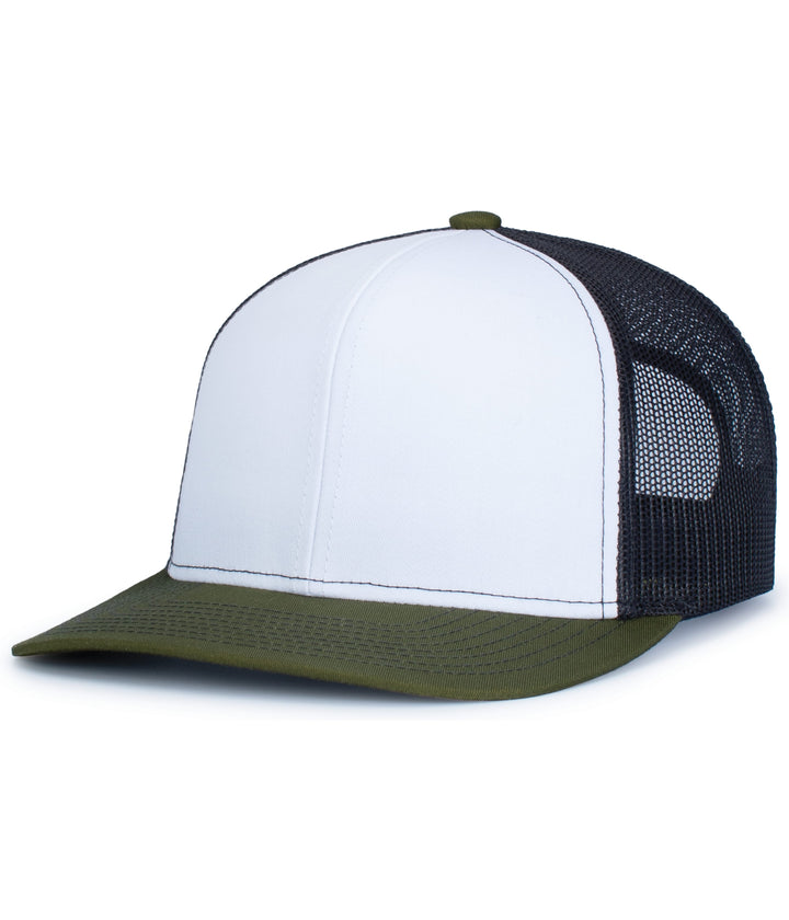 Pacific Headwear Contrast Stitch Trucker Snapback Pacific Headwear