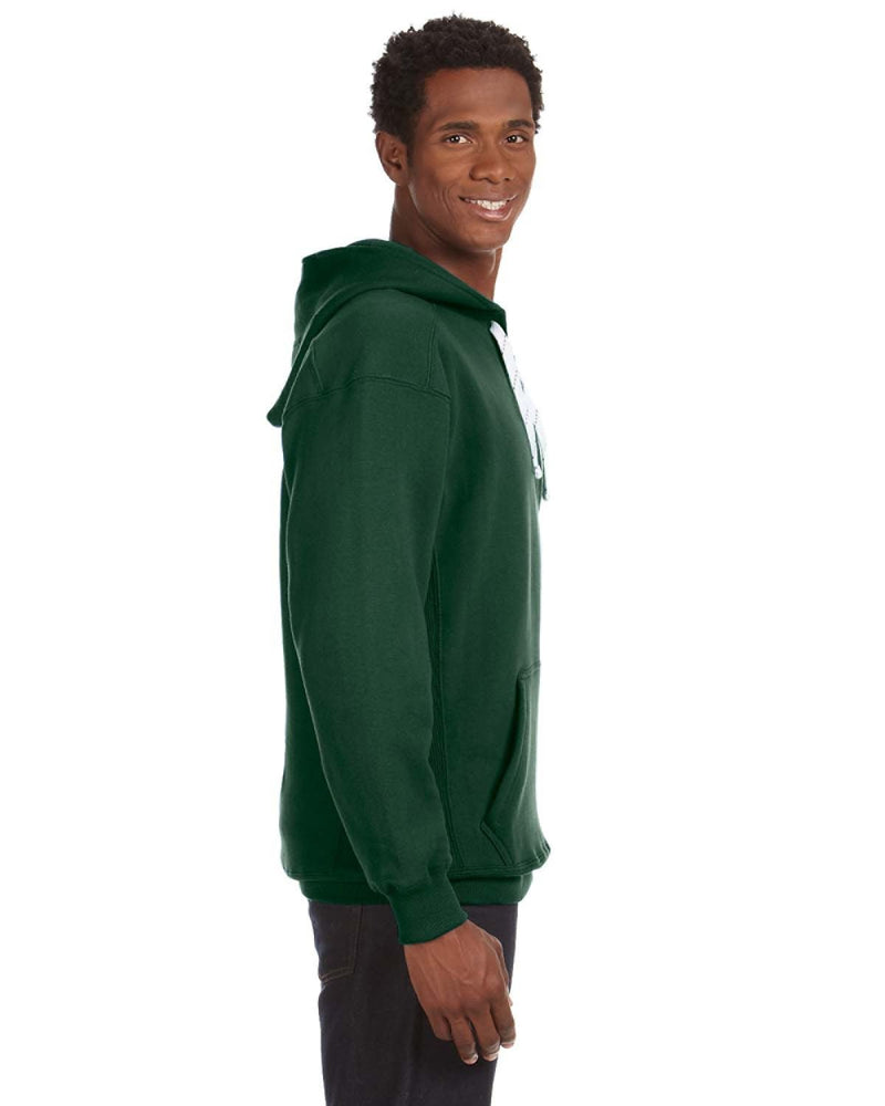 J America Adult Sport Lace Hooded Sweatshirt