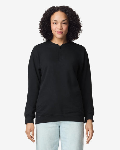 Gildan Softstyle® Midweight 1/4 Zip Sweatshirt Fleece