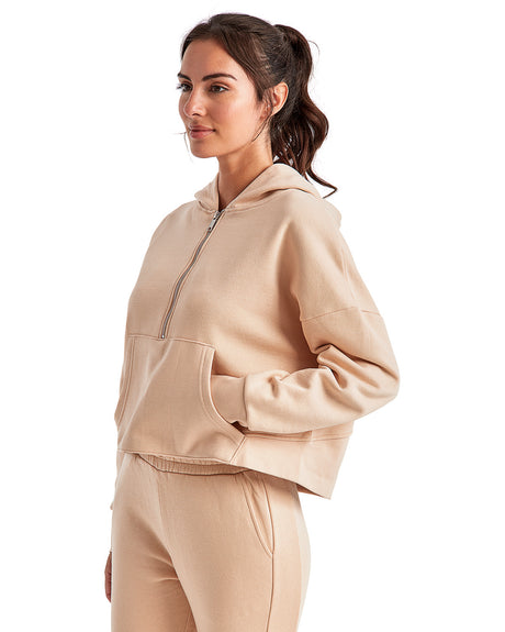 TriDri Ladies' Alice Half-Zip Hooded Sweatshirt TriDri
