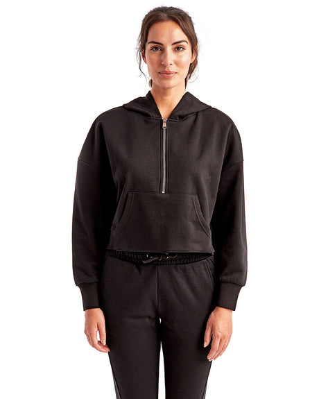 TriDri Ladies' Alice Half-Zip Hooded Sweatshirt TriDri