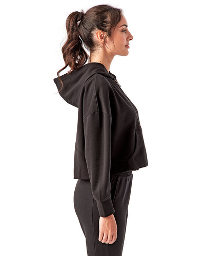 TriDri Ladies' Alice Half-Zip Hooded Sweatshirt