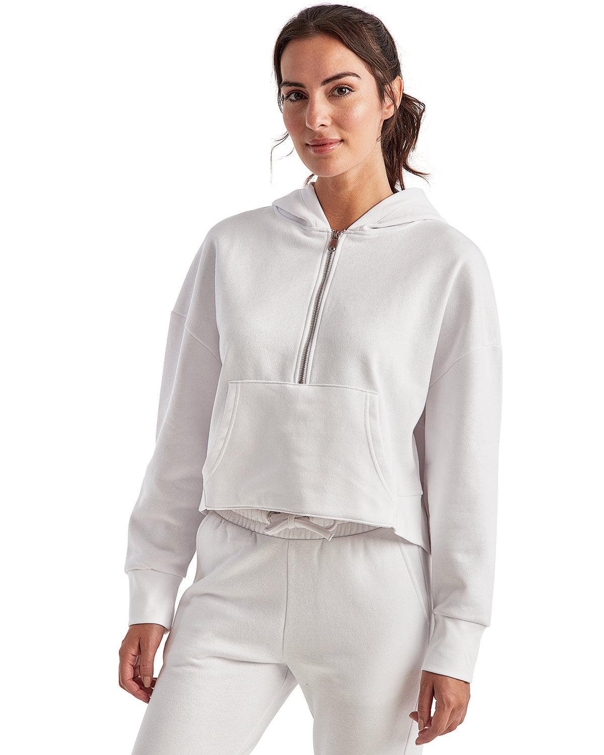 TriDri Ladies' Alice Half-Zip Hooded Sweatshirt TriDri