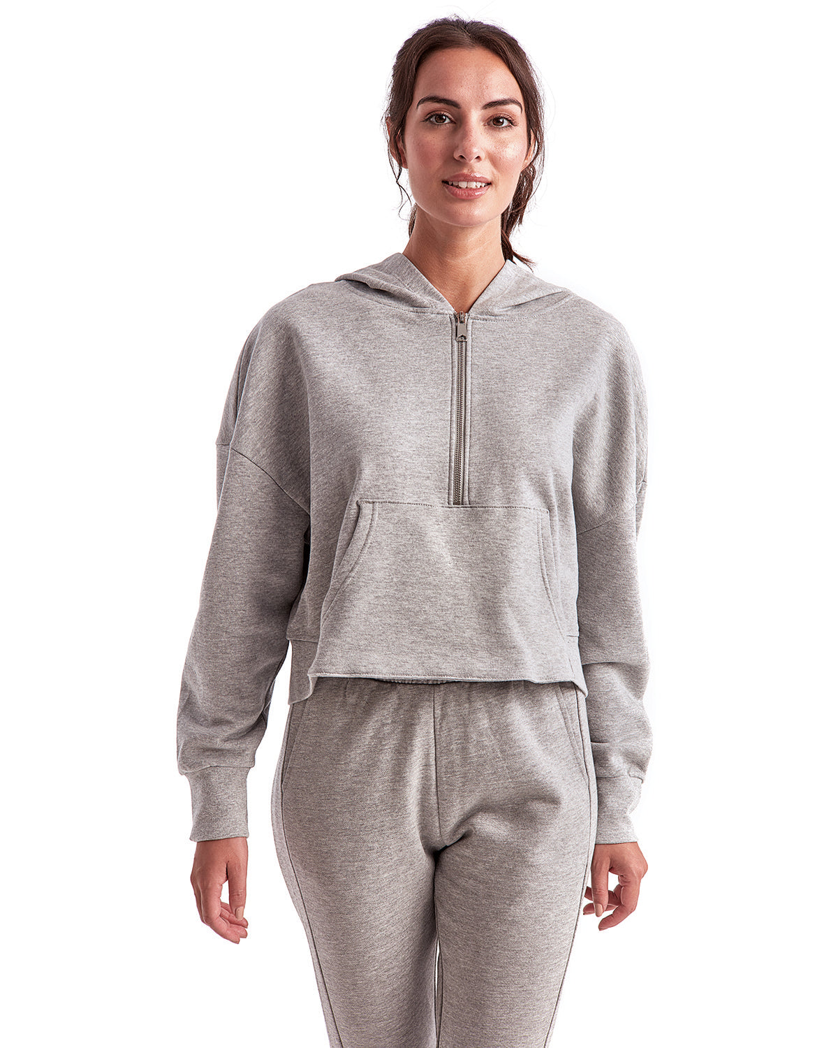 TriDri Ladies' Alice Half-Zip Hooded Sweatshirt TriDri