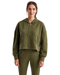 TriDri Ladies' Alice Half-Zip Hooded Sweatshirt TriDri