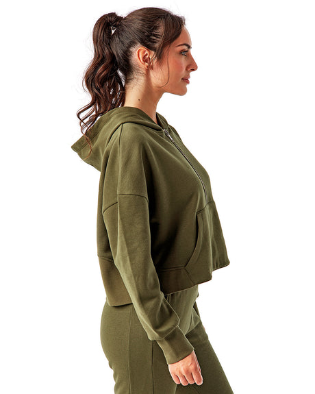 TriDri Ladies' Alice Half-Zip Hooded Sweatshirt TriDri