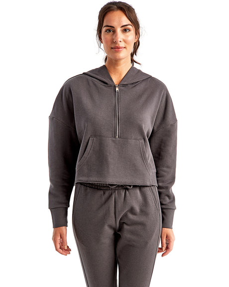 TriDri Ladies' Alice Half-Zip Hooded Sweatshirt TriDri