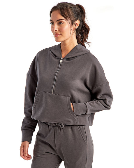 TriDri Ladies' Alice Half-Zip Hooded Sweatshirt TriDri