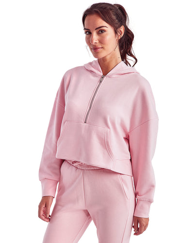 TriDri Ladies' Alice Half-Zip Hooded Sweatshirt