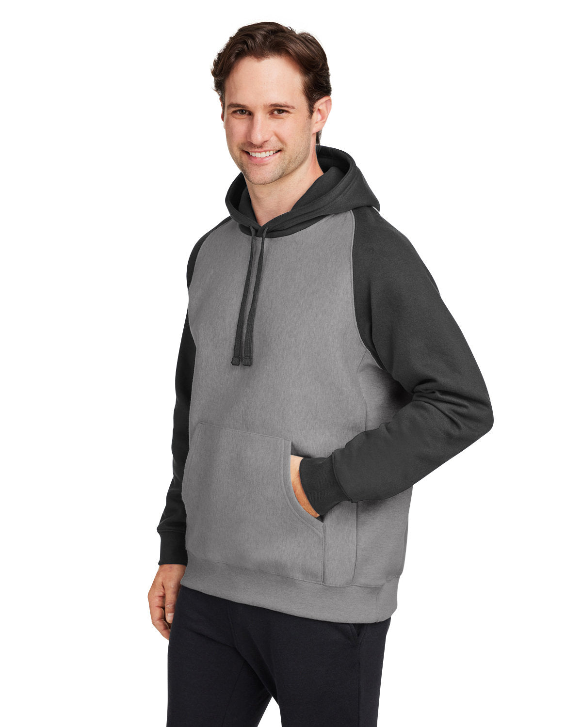 Team 365 Unisex Zone HydroSport™ Heavyweight Colorblock Hooded Sweatshirt