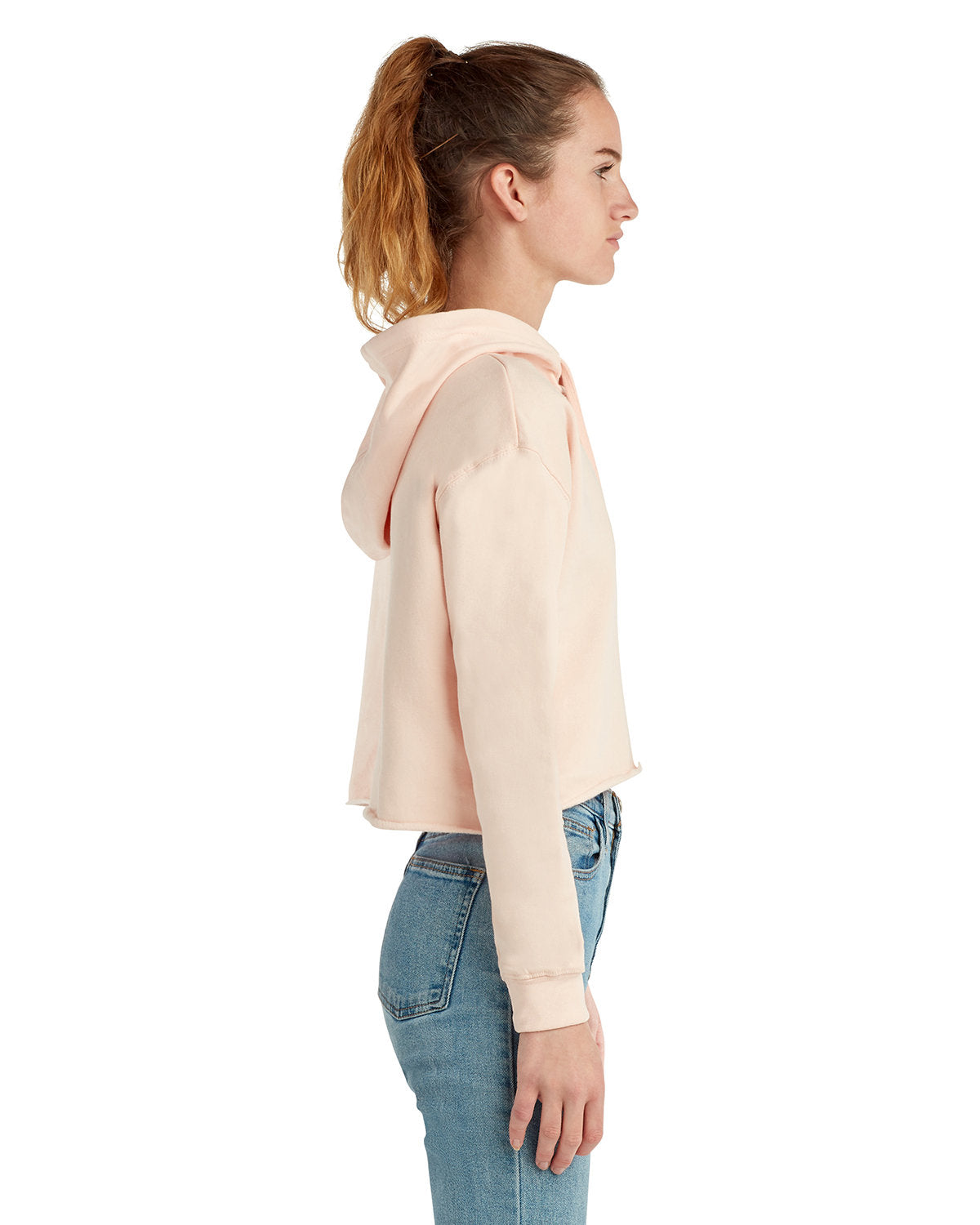 Lane Seven Ladies' Cropped Fleece Hoodie Lane Seven