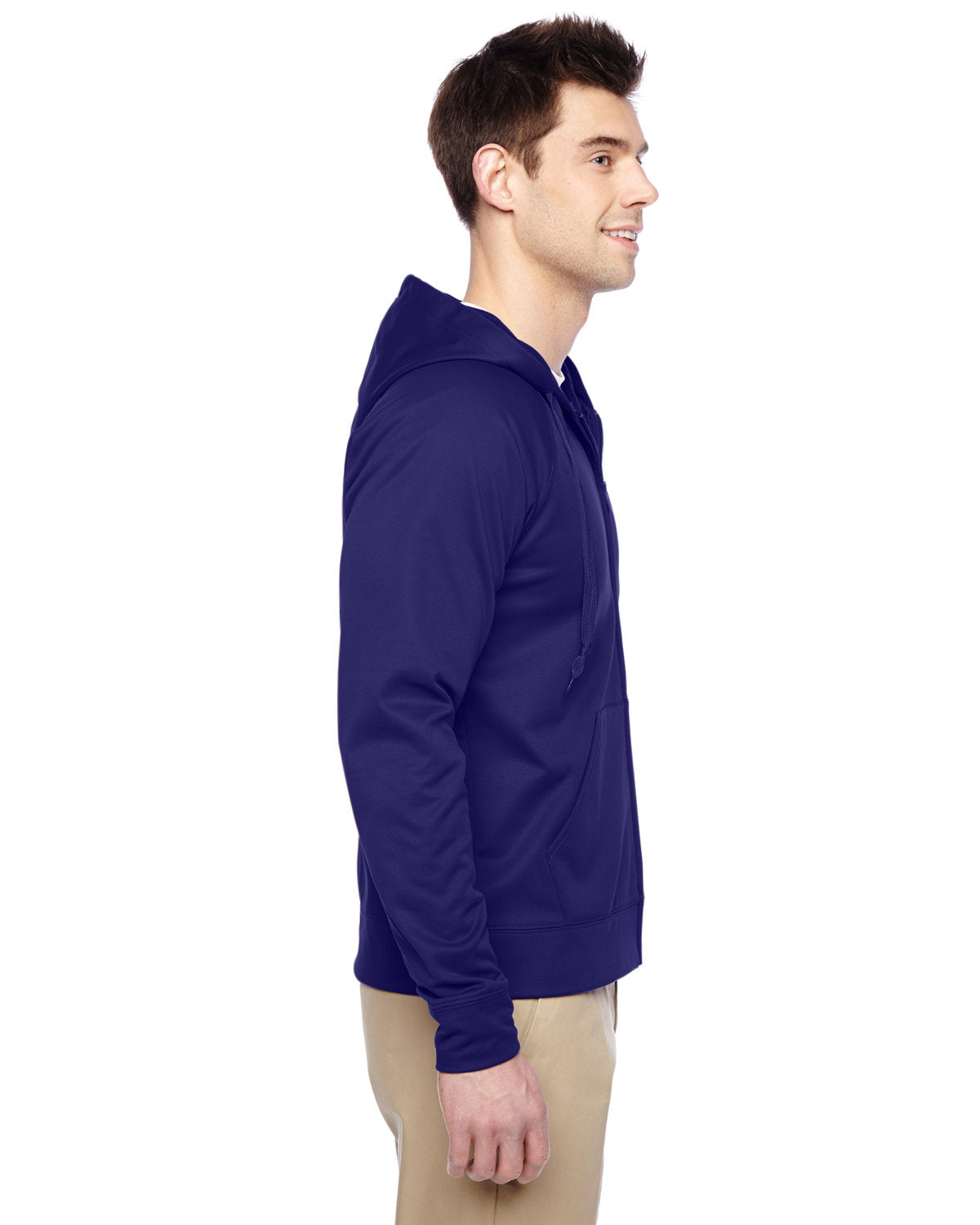 Jerzees Adult 6 oz. DRI-POWER® SPORT Full-Zip Hooded Sweatshirt JERZEES
