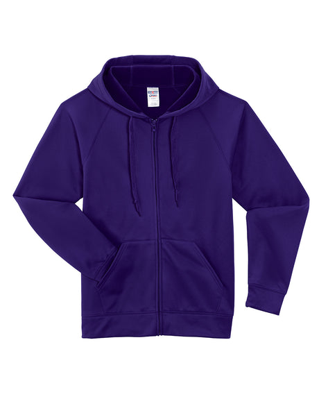 Jerzees Adult 6 oz. DRI-POWER® SPORT Full-Zip Hooded Sweatshirt JERZEES