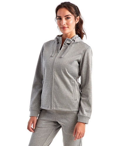 TriDri Ladies' Spun Dyed Full-Zip Hooded Sweatshirt