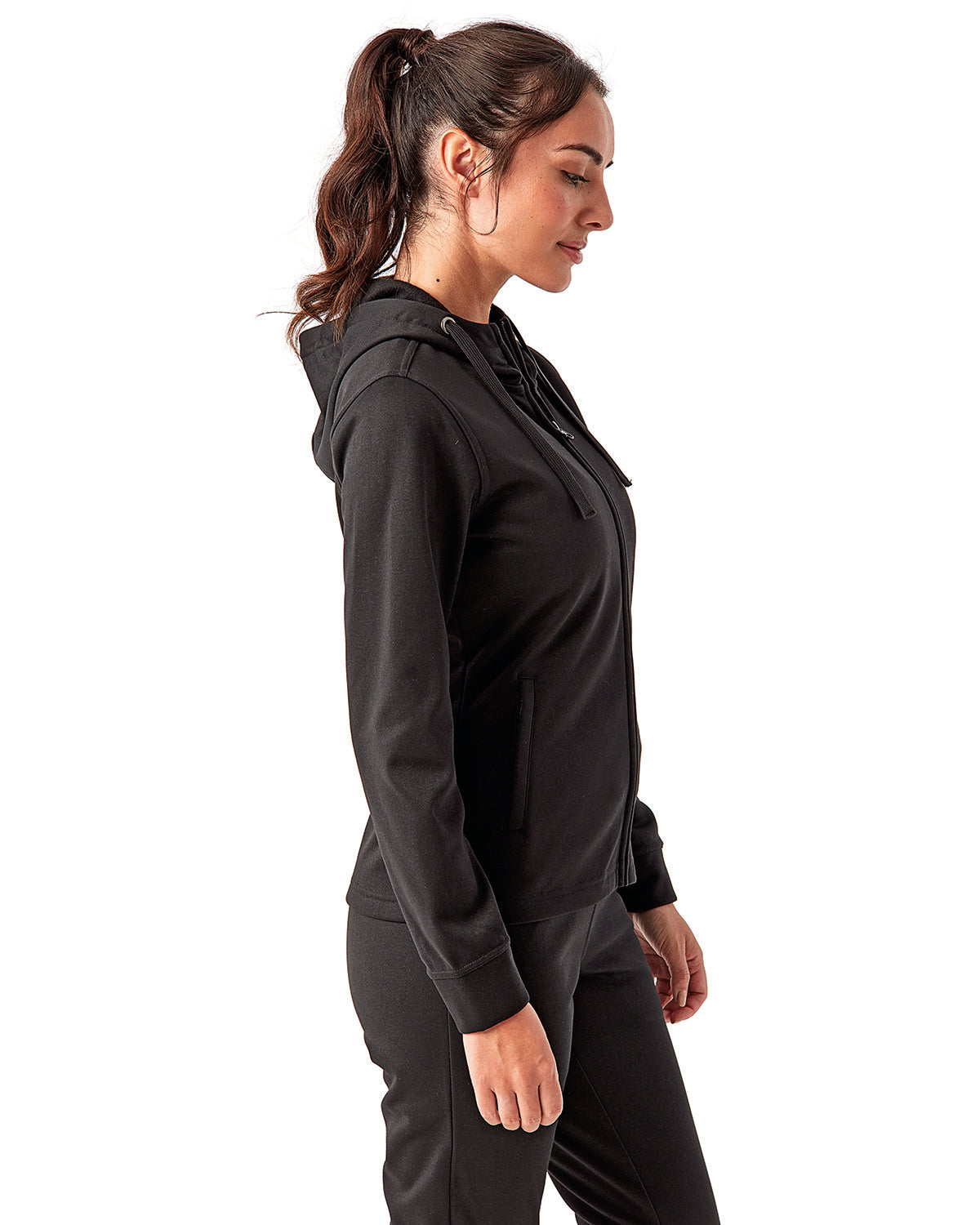 TriDri Ladies' Spun Dyed Full-Zip Hooded Sweatshirt TriDri