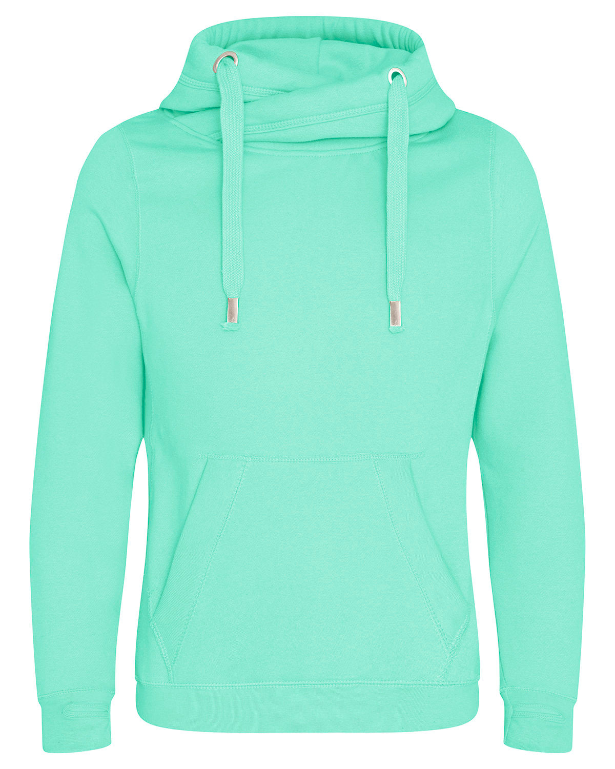 Just Hoods By AWDis Men's 80/20 Heavyweight Cross Over Neck Hooded Sweatshirt AWDis