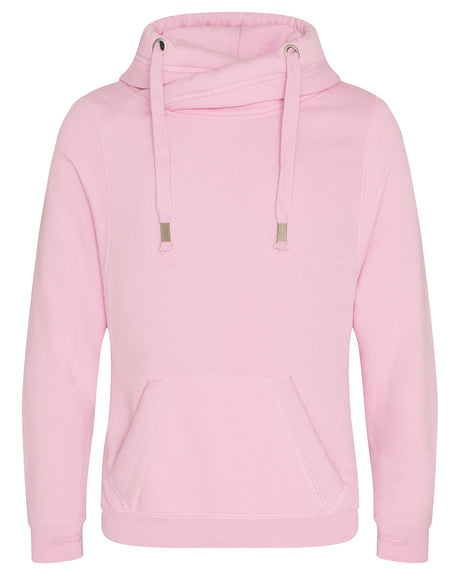 Just Hoods By AWDis Men's 80/20 Heavyweight Cross Over Neck Hooded Sweatshirt AWDis