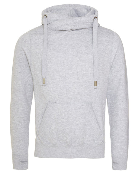 Just Hoods By AWDis Men's 80/20 Heavyweight Cross Over Neck Hooded Sweatshirt AWDis