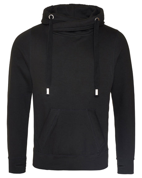 Just Hoods By AWDis Men's 80/20 Heavyweight Cross Over Neck Hooded Sweatshirt AWDis