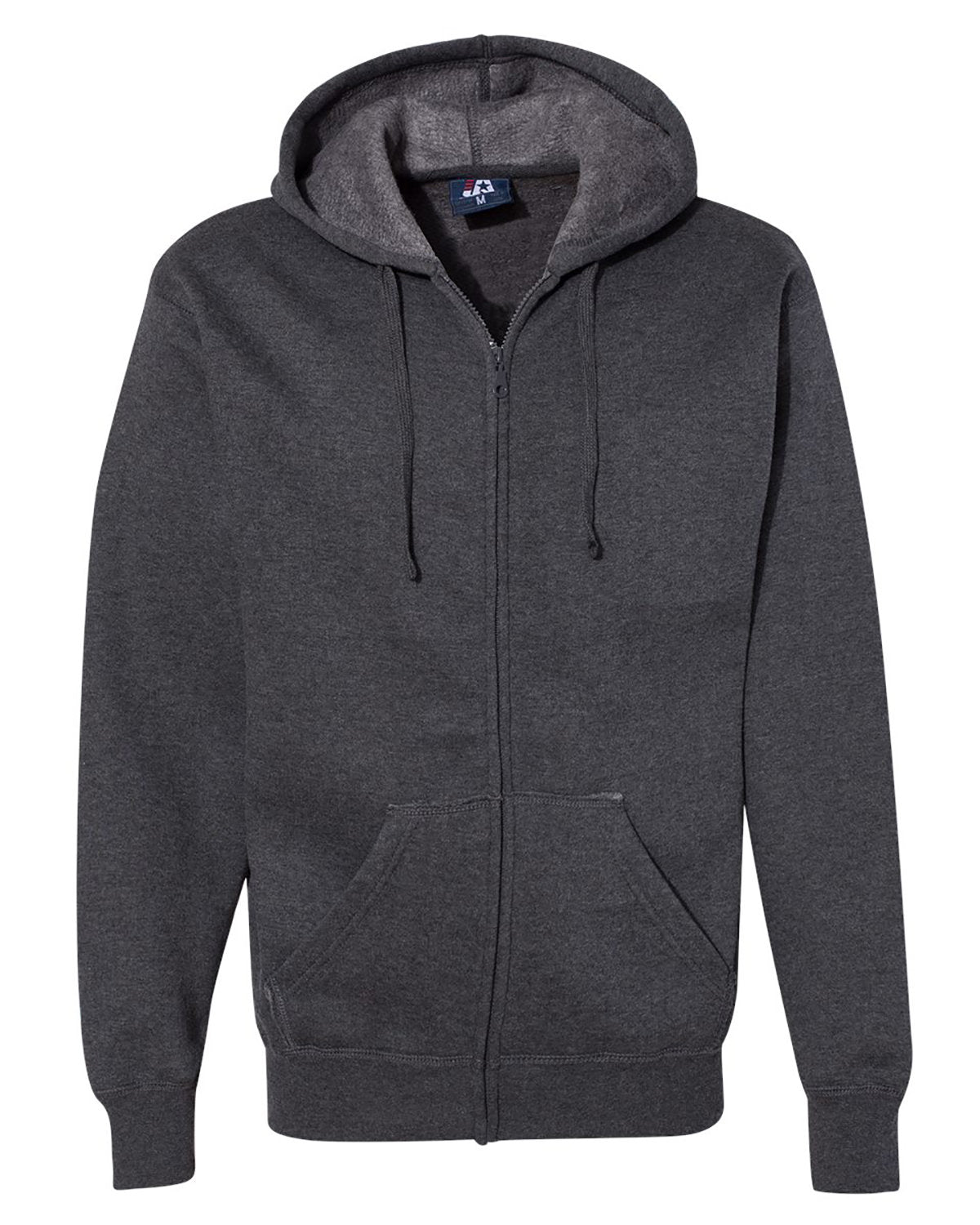 J America Adult Premium Full-Zip Fleece Hooded Sweatshirt J America