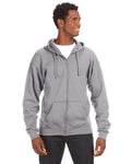 J America Adult Premium Full-Zip Fleece Hooded Sweatshirt J America