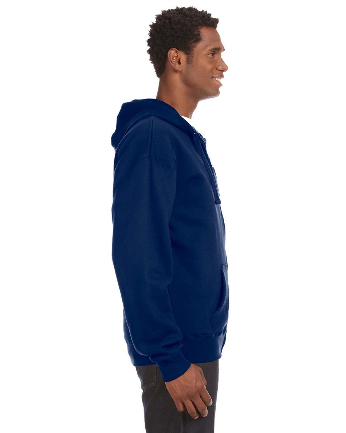 J America Adult Premium Full-Zip Fleece Hooded Sweatshirt J America