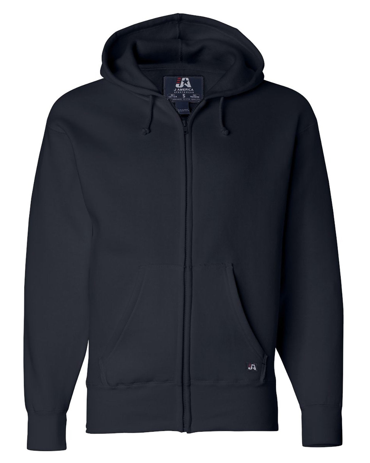 J America Adult Premium Full-Zip Fleece Hooded Sweatshirt J America