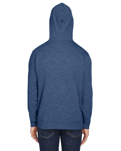 J America Adult Melange Fleece Pullover Hooded Sweatshirt