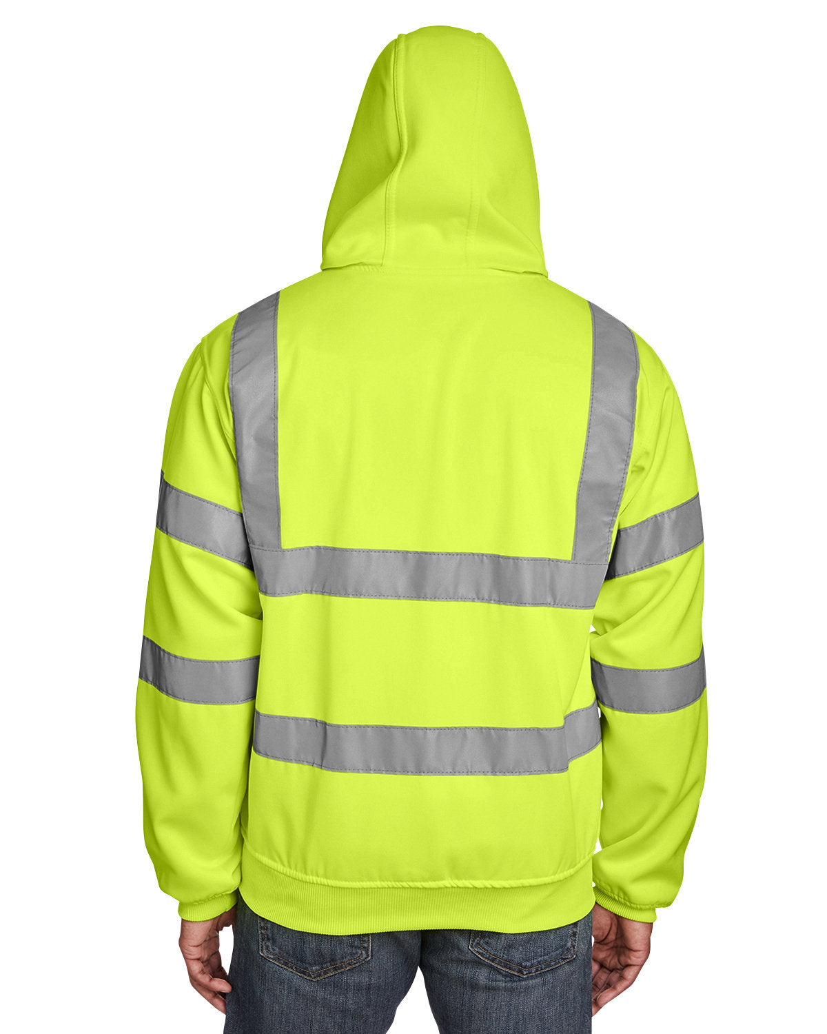 Berne Men's Berne Hi-Vis Class 3 Lined Hooded Sweatshirt Berne