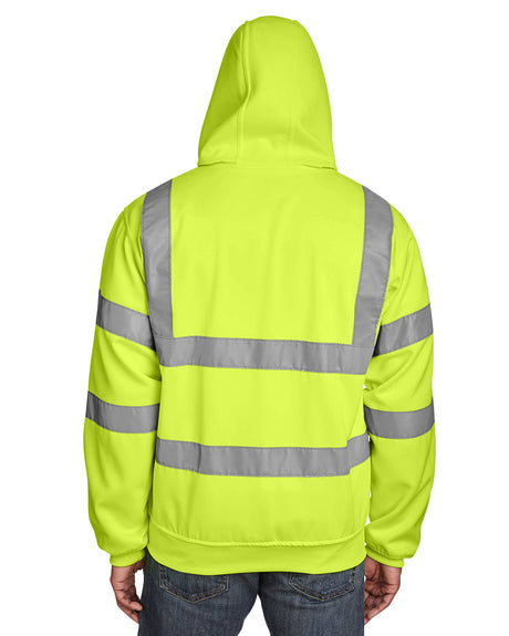 Berne Men's Berne Hi-Vis Class 3 Lined Hooded Sweatshirt Berne