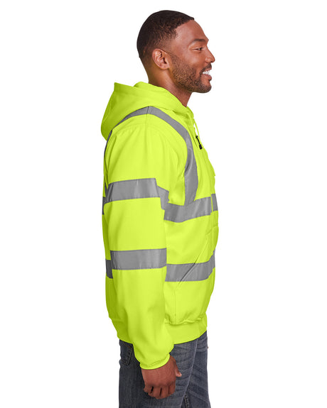 Berne Men's Berne Hi-Vis Class 3 Lined Hooded Sweatshirt Berne