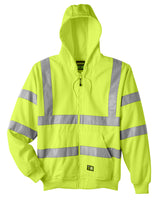 Berne Men's Berne Hi-Vis Class 3 Lined Hooded Sweatshirt Berne