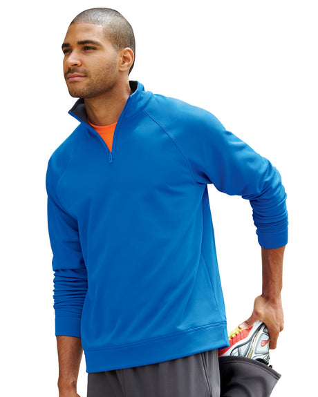 Jerzees Adult 6 oz. DRI-POWER® SPORT Quarter-Zip Cadet Collar Sweatshirt JERZEES