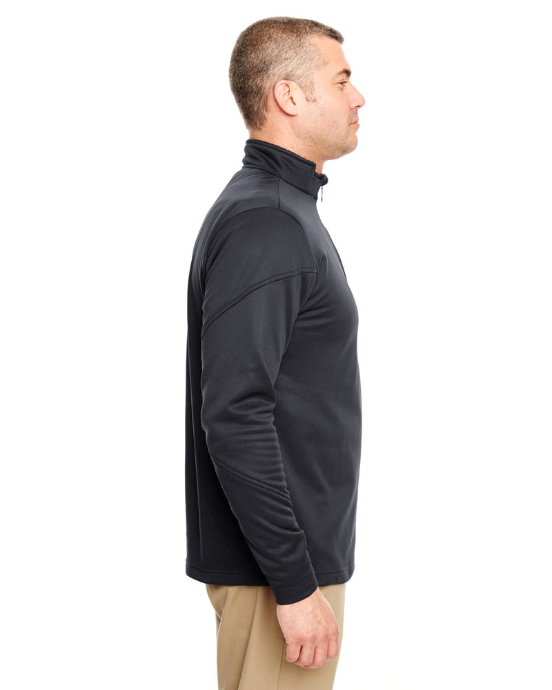 UltraClub Adult Cool & Dry Sport Quarter-Zip Pullover Fleece