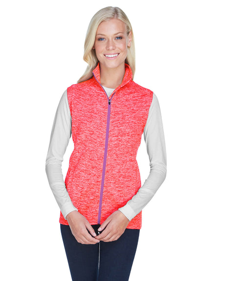 J America Ladies' Lasic Cosmic Fleece Vest J. America