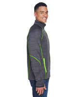 North End Men's Flux Mélange Bonded Fleece Jacket North End