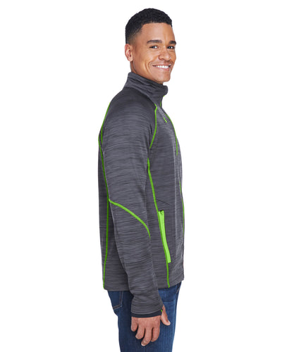 North End Men's Flux Mélange Bonded Fleece Jacket