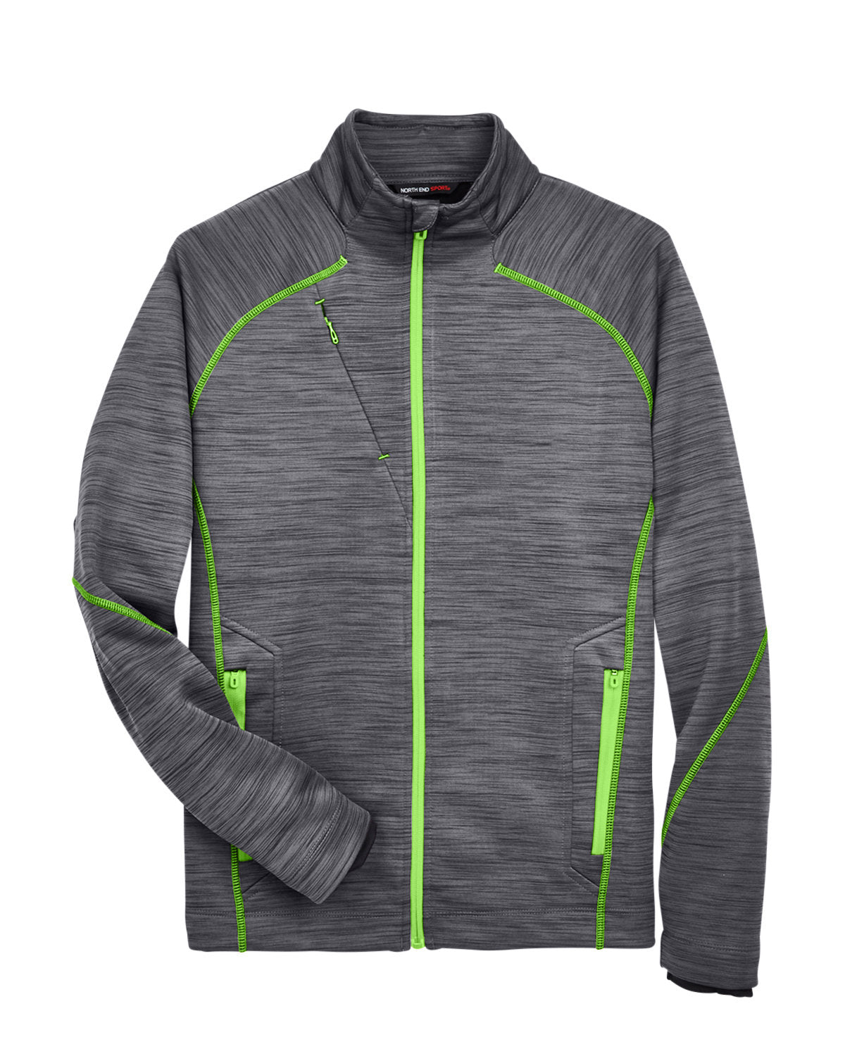 North End Men's Flux Mélange Bonded Fleece Jacket North End