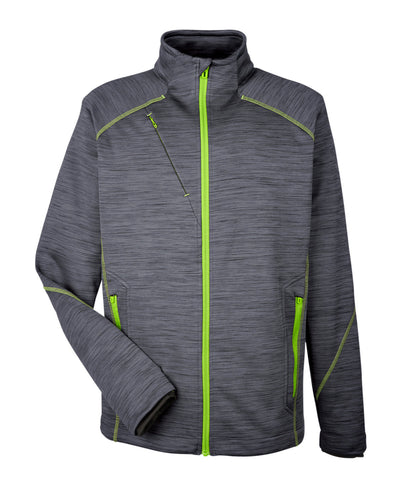 North End Men's Flux Mélange Bonded Fleece Jacket