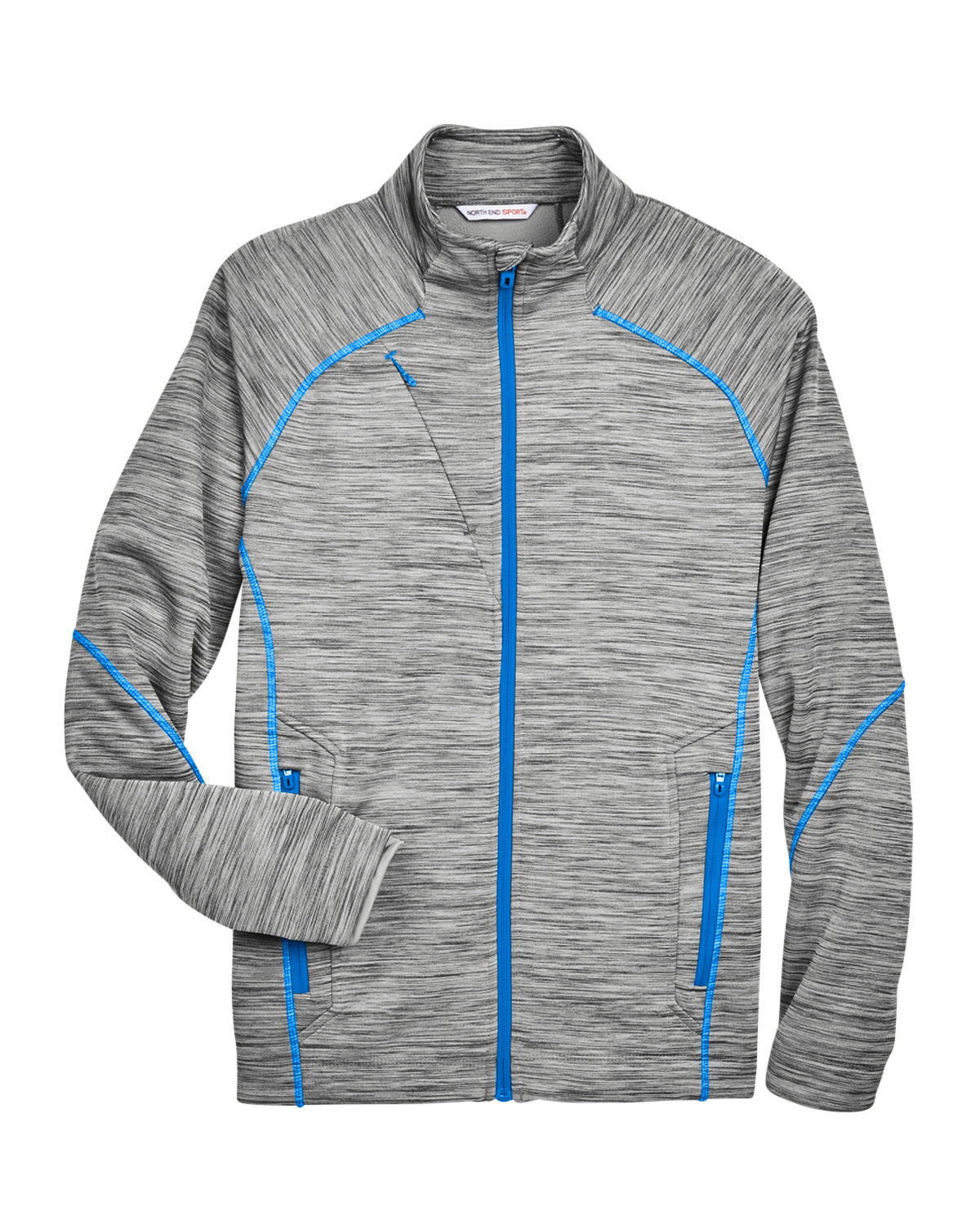 North End Men's Flux Mélange Bonded Fleece Jacket North End