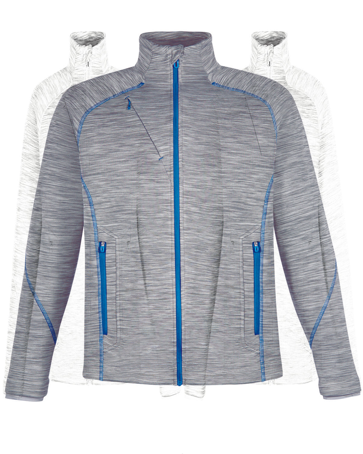 North End Men's Flux Mélange Bonded Fleece Jacket North End