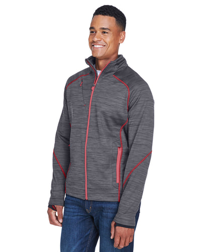 North End Men's Flux Mélange Bonded Fleece Jacket