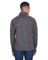 North End Men's Flux Mélange Bonded Fleece Jacket North End