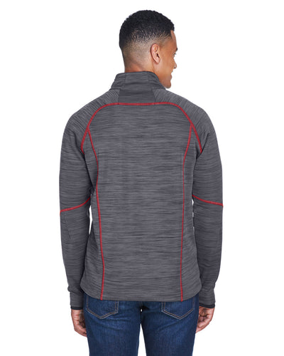 North End Men's Flux Mélange Bonded Fleece Jacket