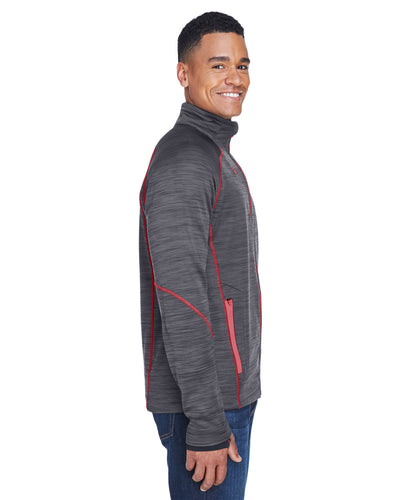 North End Men's Flux Mélange Bonded Fleece Jacket