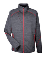 North End Men's Flux Mélange Bonded Fleece Jacket North End