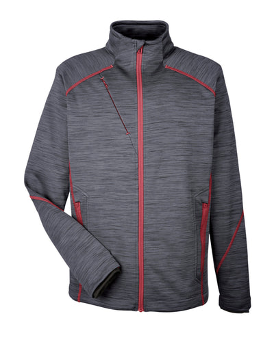 North End Men's Flux Mélange Bonded Fleece Jacket