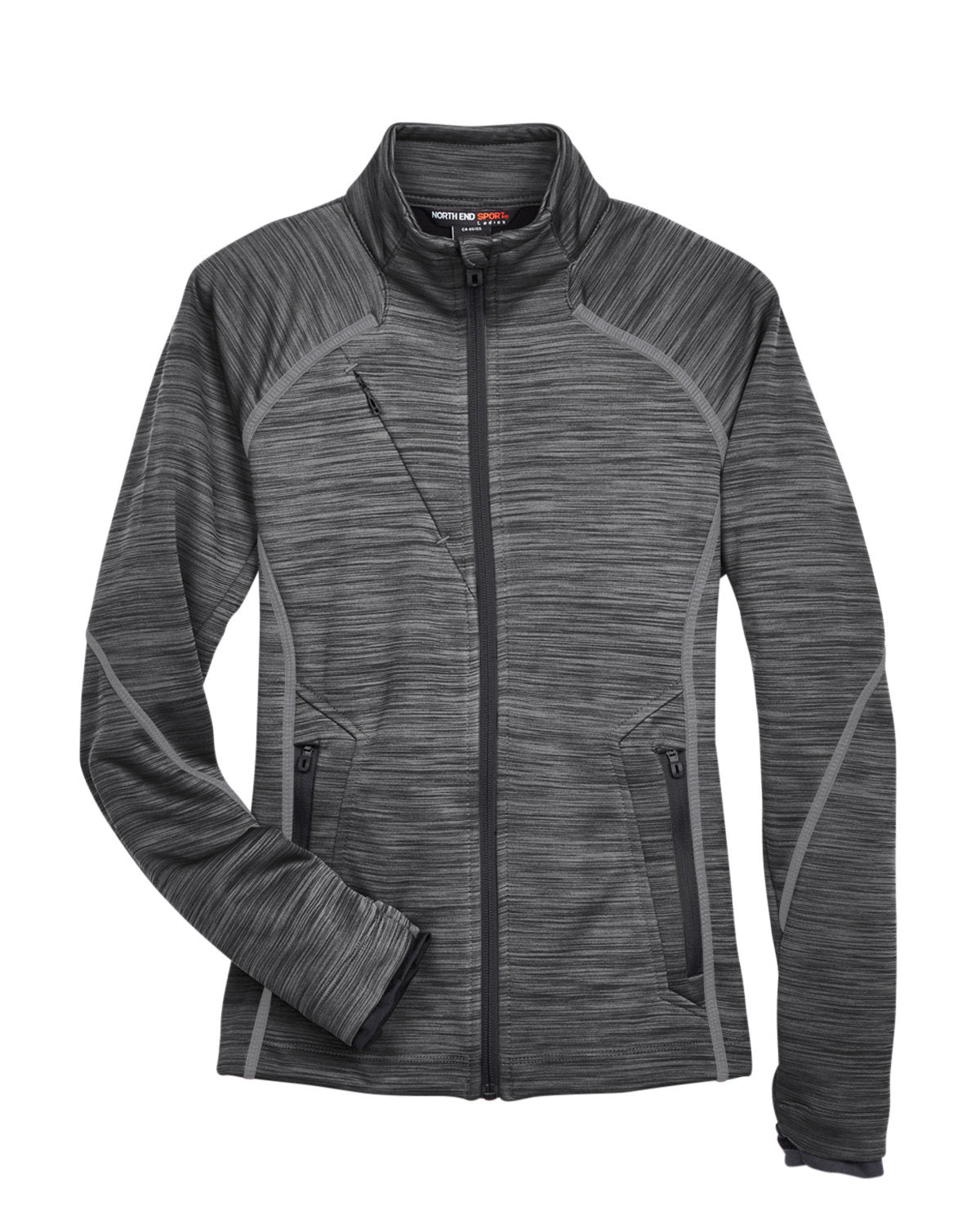 North End Ladies' Flux Mélange Bonded Fleece Jacket North End