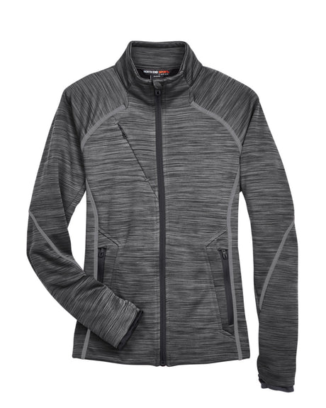 North End Ladies' Flux Mélange Bonded Fleece Jacket North End