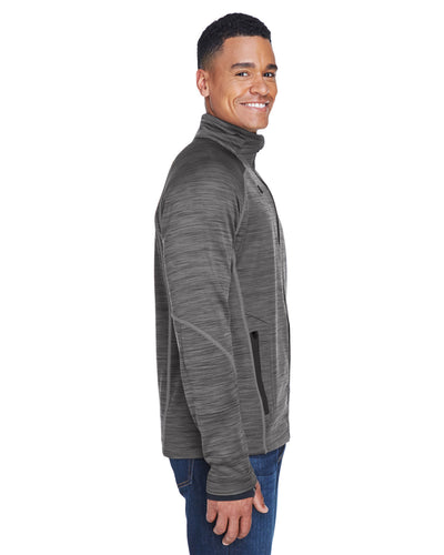 North End Men's Flux Mélange Bonded Fleece Jacket